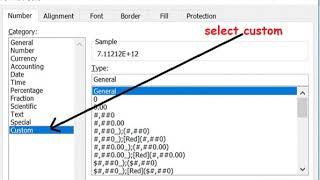 Numbers not showing properly in Excel