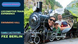 Masuk TV lokal Berlin waktu naik Locomotive Train Experience | Family Activities in FEZ Berlin