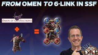 Novice crafting a 6-Link with the Omen of Connections - SSF Path of Exile