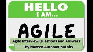 What is Agile || Agile Testing Interview Questions and Answers