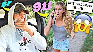 I Followed My GIRLFRIEND DISGUISED As A ROBBER! *SHE CALLED THE COPS*