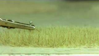 Demo of home-made static grass applicator