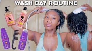 TYPE 4 SHORT NATURAL WASH DAY/HAIR CARE ROUTINE 2021 + EASY WASH AND GO | Anaiya Forever