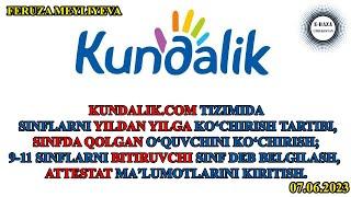 Kundalik.com tizimida sinflarni yildan yilga ko'chirhs, bitiruvchi attestati, sinfda qoldirish