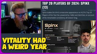 fl0m Reacts to Spinx as HLTV's Top 13 Player of 2024