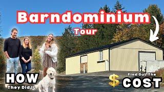 They Built Their HOUSE In a POLE BARN! Here's How | Full Barndominium Tour