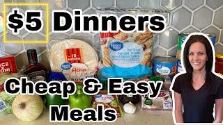 $5 Dinners | Five Quick, Cheap and Easy Meals | Saving with Christina