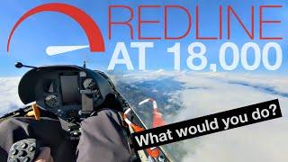 Crazy Mountain Wave: Flying my glider at redline and still going up #FullGliderFlight