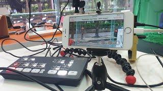 Atem mini with iPhone for live streaming