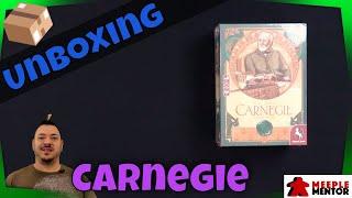 Unboxing Carnegie board game