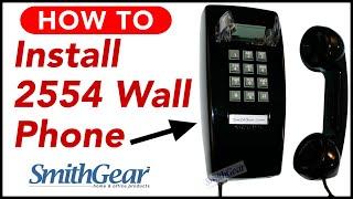 Cortelco 2554 Red Corded Wall Phone Installation from SmithGear.com