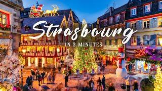  Strasbourg Christmas Market in 3 Minutes  Best Christmas market 2023 in 4K