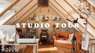 2023 Art Studio Tour  Small Business Home Office | Cozy & Aesthetic