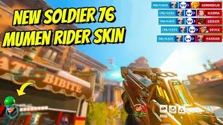 #1 SOLDIER-76 tries *New* MUMEN RIDER SKIN in Overwatch 2