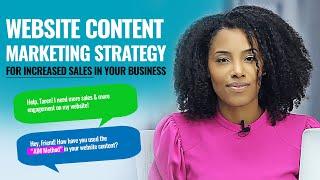 website content strategy for increasing sales