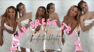 Petite Girls BACKLIT SHEER DRESS TRYON Haul | with BFF @CamilaaElle