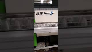 Auto pet jar blowing machine from injection machine to blowing machine without hand touch