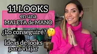 11 LOOKS en una MALETA de MANO  ¿lo conseguiré? | Ideas de OUTFITS PARA HACER TURISMO