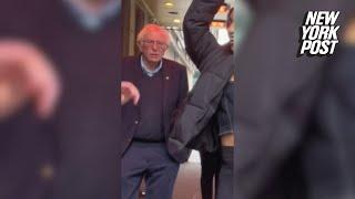 Bewildered Bernie Sanders wanders into TikTok shoot, becomes meme once again | New York Post
