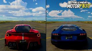 Motorfest | Ferrari 488 Pista 2018 vs. Lamborghini Aventador LP 700-4 2012 Performance Comparison