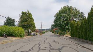 Courtenay BC Canada. Driving in the City. Comox Valley in Vancouver Island.