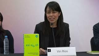 Presentación del libro Así no es de Viri Rios y Roy Campos en la FILGuadalajara 2024