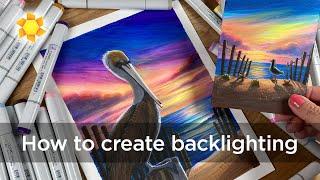 Pelican study: how to create backlighting (and new Island Time class)
