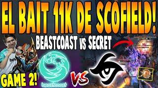 BEASTCOAST vs SECRET [GAME 2] BO2 - El Bait 11K de SCOFIELD! - THE INTERNATIONAL 10 DOTA 2