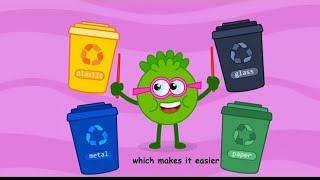 Recycle Symbol: Let's Sort Things Out | Recycling Metal, Plastic, Paper And Glass | Kids Academy