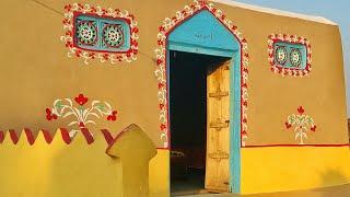 Beautiful Furnished Mud House in Punjab | Cultural Village Houses Near Border Line