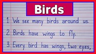 10 lines on Birds in english/Birds essay in english 10 lines/Ten lines on Birds in english