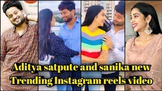 Aditya Satpute and sanika new trending Instagram reels video  || full Romantic video#aditaysatpute