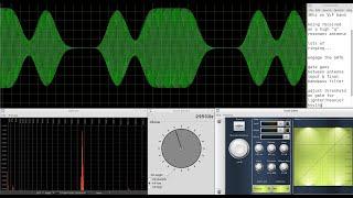enGage a Gate, to get rid of QRQ CW, NARROW BAND, high "q", ringing on CW RECEIVE SIGNAL - LiVE DEMO