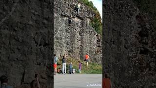 Юный альпинист. Тренировка в Батуми rock climber