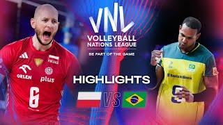  POL vs.  BRA - Highlights | Week 2 | Men's VNL 2024