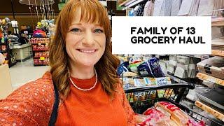 FAMILY OF 13 GROCERY HAUL