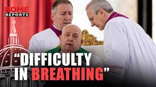 Pope Francis interrupts the homily due to "difficulty in breathing"