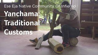 Amazon Native Community: Traditional customs made on tree barks