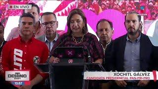 Mensaje de Xóchitl Gálvez tras perder la elección | Destino 2024