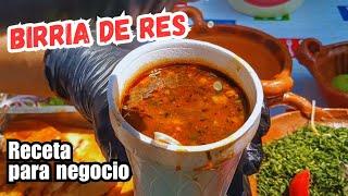 birria de res receta para negocio