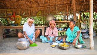 GOAT INTESTINE CURRY | how to clean and cook mutton intestine with papaya | tribal village cooking |