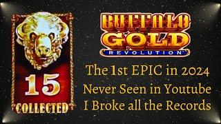 I BROKE All the Records 1st EPIC MEGA JACKPOT 15 Heads 2024 Buffalo Revolution