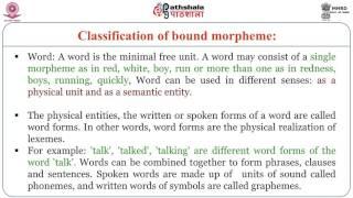 Basic Concepts in Morphology (ENG)