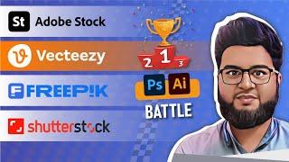 Shutterstock vs Adobe Stock vs Freepik vs Vecteezy | Best Stock Image Platform in 2024?