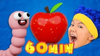 Om-Nom-Nom with Mini DB | Mega Compilation | D Billions Kids Songs