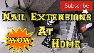 Nail Extensions at Home|| No need to go Salon||