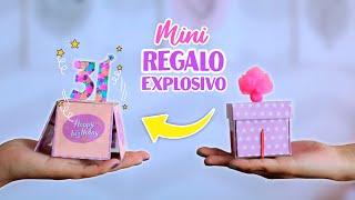 CAJA SORPRESA EXPLOSIVA VERSIÓN MINIATURA  - REGALO DE CUMPLEAÑOS | LiiCastillo