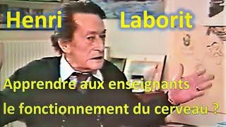 Henri Laborit. Fonctionnement du cerveau ( partie 1)