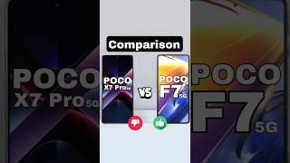 Poco F7 5G vs Poco X7 Pro 5G #poco #smartphone #pococommunity