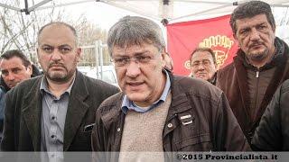 "In mano alla malavita" Maurizio Landini Fiom CGIL alla AvioInteriors